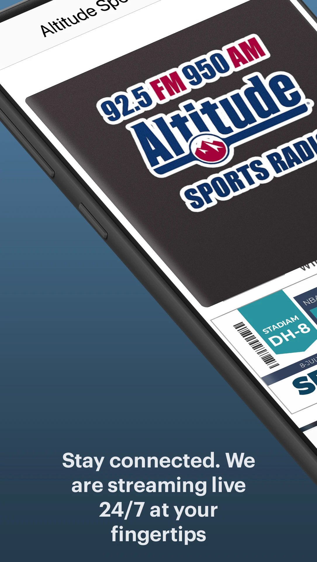 Mobile App - Altitude Sports Radio